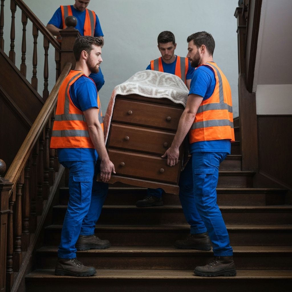 가구를 안전하게 운반하는 모습